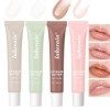 Sitovely 4 PCS Baume à lèvres Teinté, Tinted Lip Butter Balm,Peptide Lip Tint,Teinte à lèvres aux Peptides Hydratants, Brilla