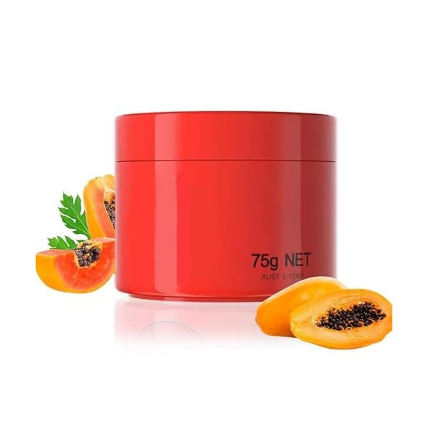 Rostblant Baume à lèvres à la papaye, pommade naturelle à la papaye, baume à lèvres nourrissant, crème réparatrice à la papay