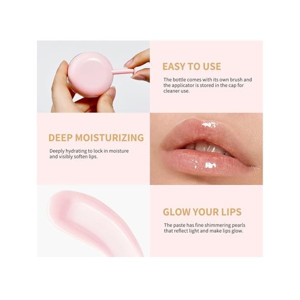 Baume de traitement des lèvres, lisse visiblement les rides des lèvres et augmente la plénitude