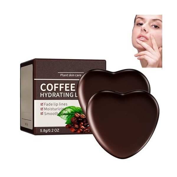 2Pcs Masque pour les lèvres, Masque à Lèvres Hydratant, Non-adhérent, Soin Nourrissant Pour Les Lèvres Pour éclaircir les Rid