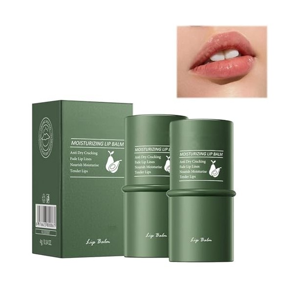 2Pcs Masque pour les lèvres, Baume à Lèvres Hydratant, Masque à Lèvres Hydratant, Non-adhérent, Soin Nourrissant Pour Les Lèv