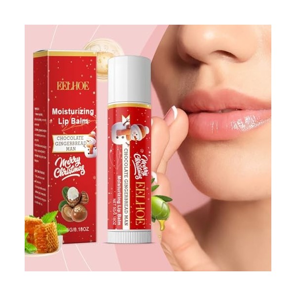 2PCS Baume à lèvres Hydratant, Pour éliminer les Peaux Mortes et les Soins de la peau des lèvres, Hydratation 24 h, Effet Nat