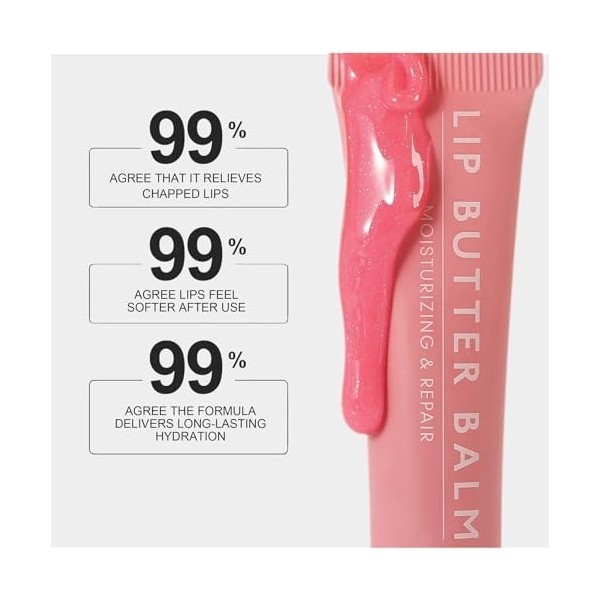 Lot de 4 baumes à lèvres teintés naturels hydratants contenant du beurre de karité hydratant pour les lèvres sèches