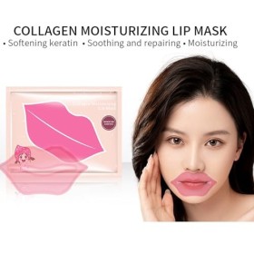 Masque Soin des Lèvres,Masque de Sommeil pour les Lèvres,Coussinets Hydratants pour les Lèvres,Patch Lèvres Exfoliant Peau Mo