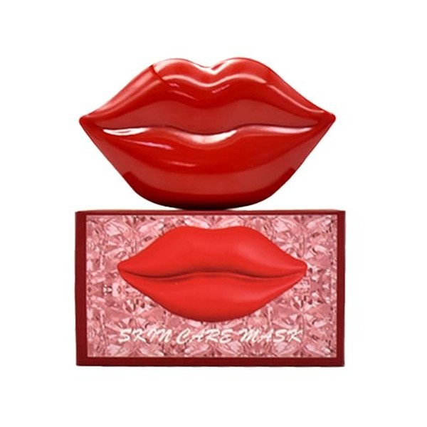 Masques à Lèvres en Cristal de Collagène,Masque à Lèvres Hydratant,Masque Hydratant pour les Lèvres,Patch Lèvres Nourrissant