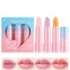 Baorder 3Pcs Crystal Jelly Lip Balm Set, Colour Changing Lipstick Long Lasting Moisturising Nourishing Tinted Lip Gloss, Magi