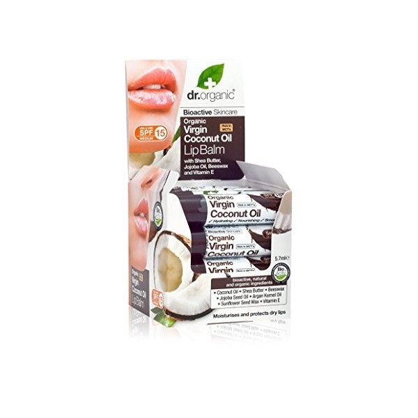 Dr. Organic 65.73 EUR Lot de 16 baumes à lèvres Noix de coco 91,2 g