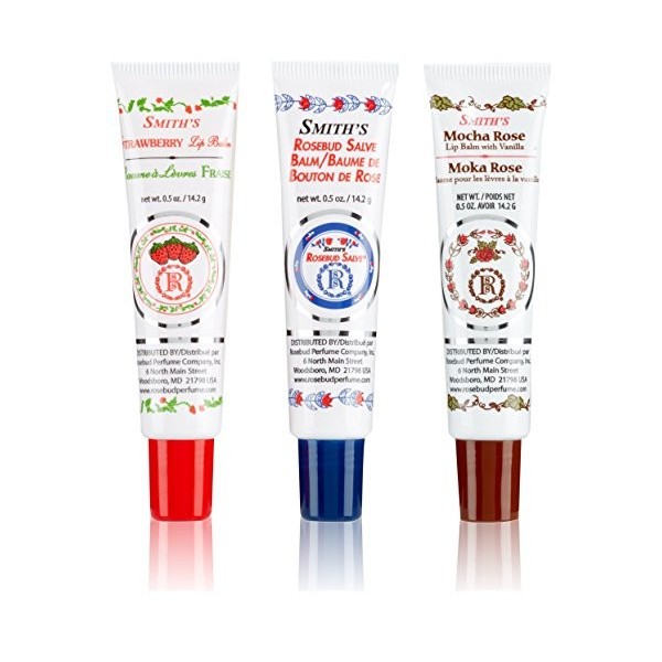 Rosebud Medley Of Lip Balm Tubes - 3 Items,