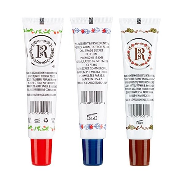 Rosebud Medley Of Lip Balm Tubes - 3 Items,