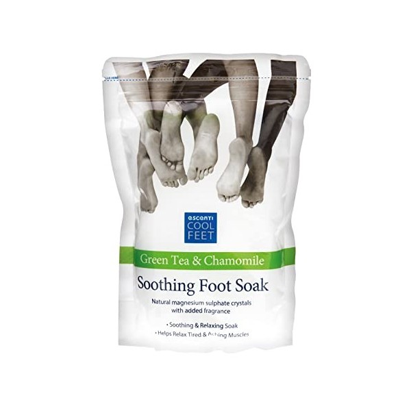 Escenti Ensemble de soins des pieds – Soins des pieds pour spa à domicile, lotion adoucissante pour les pieds et 2 masques po