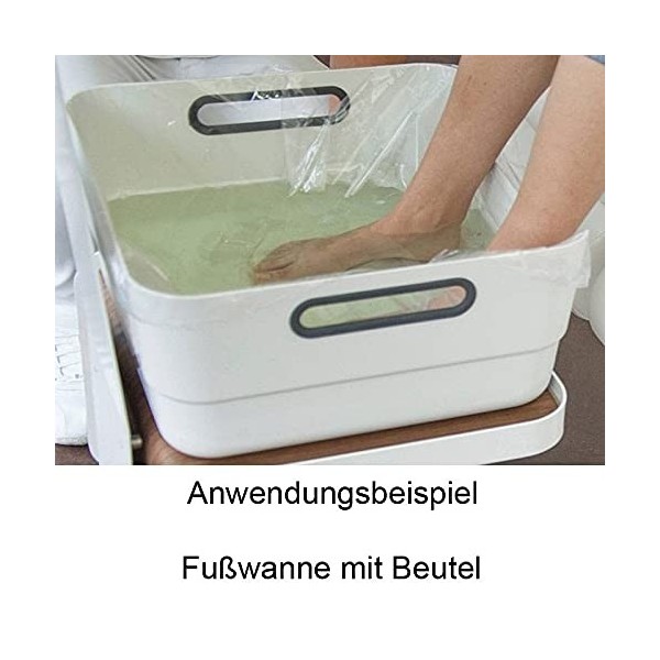 Kosmetex Lot de 100 grands sacs pour baignoire de pieds, env. 40 x 40 cm et rond