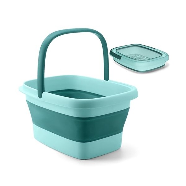 Appareil de massage pliable pour les pieds, 54 nœuds de massage, 8 jeux de rouleaux de massage, favorise la circulation sangu