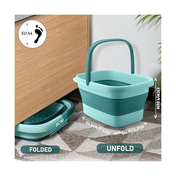 Appareil de massage pliable pour les pieds, 54 nœuds de massage, 8 jeux de rouleaux de massage, favorise la circulation sangu