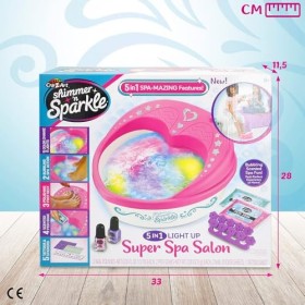 COLORBABY Shimmer N Sparkle Spa pour les ongles et les pieds, bain des pieds, fonctionne avec lumière, intègre des bulles, y 