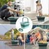 Roysmart Bain de pieds pliable avec massage, 15 l, bain de pieds pliable pour soulager le stress, seau pliable, grand seau de