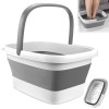 Bain de Pied Pliable, Massage des Pieds Bassine Pied, Baignoire pour Pieds Pliable Avec Massage pour Le Bain de Pieds, La Péd
