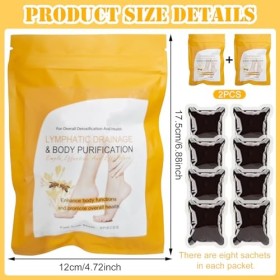 MILIAFLICK Lot de 2 perles de bain de pieds en venin dabeille pour bain de pieds - Perles de poison dabeille - Drainage lym