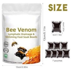 Bain de pieds au venin dabeille, perles de bain de pieds au venin dabeille, perles de bain de pieds à drainage lymphatique 
