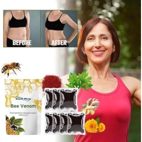 Pipihome Perles de Venin Dabeille, Venin Dabeille Drainage Lymphatique, Perles de Drainage Lymphatique et Amincissant au Ve