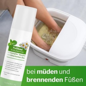 Additif pour bain de pieds - Mélange dherbes et dhuiles essentielles - 150 ml