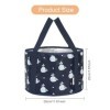 Sac de Bain de Pieds de Voyage Pliable, Bain de Pieds Isolé Etanche, Sac de Bain de Trempage de Pieds avec Sac de Rangement,