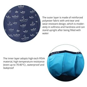 COLFULINE 25L Bain de Pieds Pliable Portable Seau Pliable pour Tremper Les Pieds Seau Pliable Multifonctionnel extérieur Bass