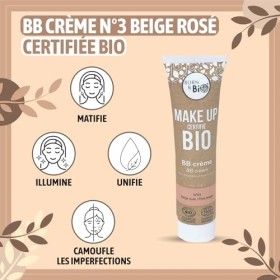 BORN TO BIO BB Crème Bio - Fond de Teint Hydratant Teinté Naturel pour un Teint Unifié & Éclatant - Creme Teintée Visage pour