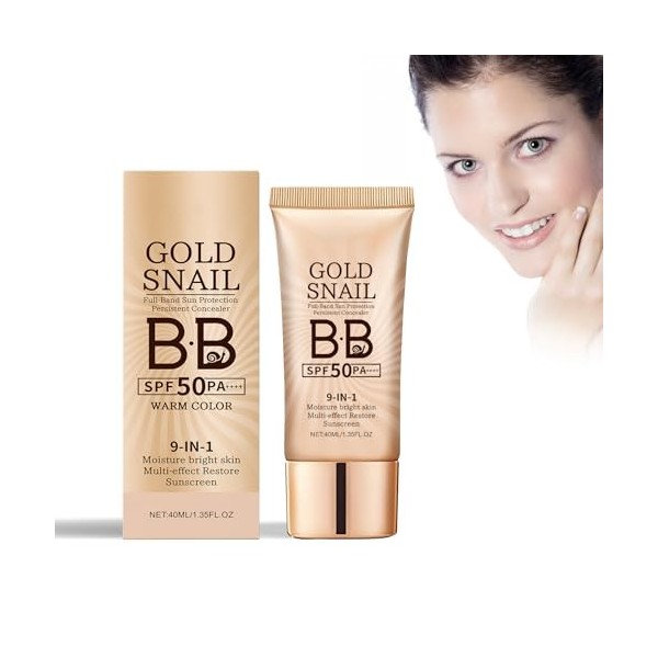 Bb Crème, Bb Crème Hydratante, Crème Hydratante Teintée Spf 50+, Crème Solaire Pour Le Visage, Crème De Jour Teintée, Peau Un