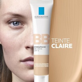 La Roche-Posay, Hydraphase, BB Crème SPF15, Hydrate & Unifie, Enrichie en Acide Hyaluronique dOrigine Naturelle et Pigments 