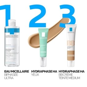 La Roche-Posay, Hydraphase, BB Crème SPF15, Hydrate & Unifie, Enrichie en Acide Hyaluronique dOrigine Naturelle et Pigments 