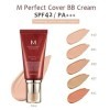 MISSHA - Perfect Cover BB Cream 20ml | Teinte 23 Natural Beige | Protection Solaire SPF 42 PA+++ | Hydratation et Couverture
