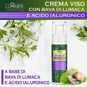 Crema Facial de Baba de Caracol 100ml, Crema Facial Antiarrugas con 70% de Baba de Caracol y Ácido Hialurónico Puro, Fórmula 
