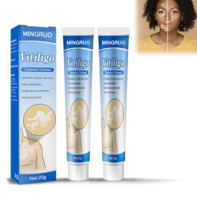 MINGRUO 2Pcs Vitiligo Cream, Vitiligo Pommade, Crème De Soin Des Points De Fleurs, Crème pour la Peau Vitiligo, Crème De Soin