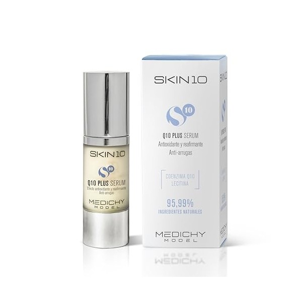 MEDICHY MODEL - Skin10 Q10 Plus Serum - Sérum antioxydant et raffermissant - Soin hydratant et anti-âge intensif - Formule pe