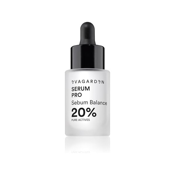 Serum Pro Sebum Balance 20 Percent Pure Actives by Evagarden for Women - 0.68 oz Serum