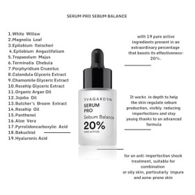 Serum Pro Sebum Balance 20 Percent Pure Actives by Evagarden for Women - 0.68 oz Serum