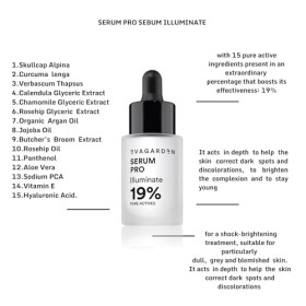 Serum Pro Illuminate 19 Percent Pure Actives by Evagarden for Women - 0.68 oz Serum