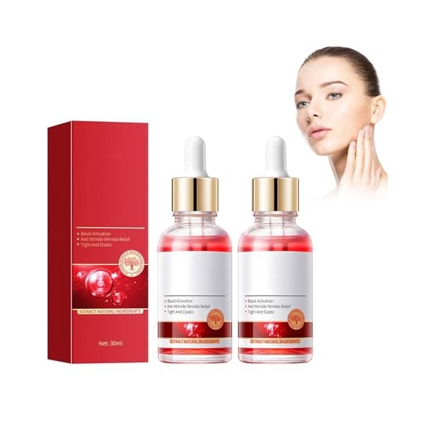 Hppsctink 2pcs Essence de Sang de Dragon, Sérum Anti-Rides Visage, Sérum Sang de Dragon Pour Le Visage, Soins De La Peau Anti
