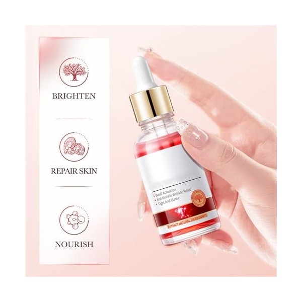 Hppsctink 2pcs Essence de Sang de Dragon, Sérum Anti-Rides Visage, Sérum Sang de Dragon Pour Le Visage, Soins De La Peau Anti