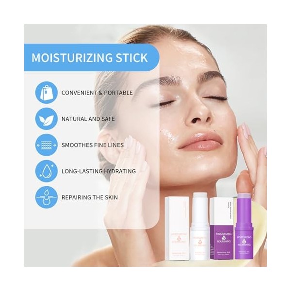 Rostblant Stick Hydratation, Stick Hydratant Nourrissant Visage Lèvres, Stick Crème Hydratante, Visage, Lèvres, Soins de la p