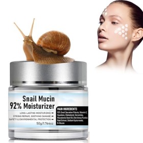 Snail Crème, Crème Bave descargot, Crème Raffermissante, Crème Tout-en-un, Crème hydratante pour le Visage, Snail Essence Po