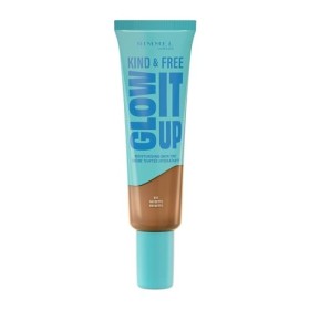Rimmel London Kind & Free GLOW IT UP Moisturising Skin Tint, 501, Noisette, Soothes and Calms Sensitive Skin, Healthy Glow, A