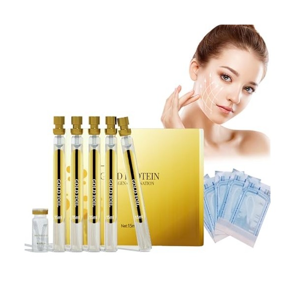 Hydrolyzed Collagène Protein Line Lifting Instantané de la protéine fil de protéines solubles et combinaison de sérum dor, F