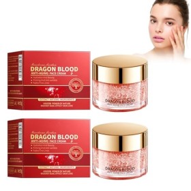 Tkekruh 2PC Crème de Sang de Dragon 50g, Dragons Blood Easy Cream, Crème hydratante pour le visage, Crème Anti-Rides pour le