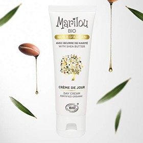 Marilou Bio - Gamme Argan - Crème de Jour à lHuile dArgan - Tube de 50 ml - Le Meilleur Allié des Peaux Sèches