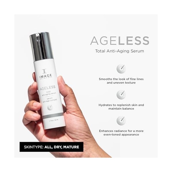 Image Ageless Total Anti Aging Serum with Stem Cell Technology For Unisex 1.7 oz Serum
