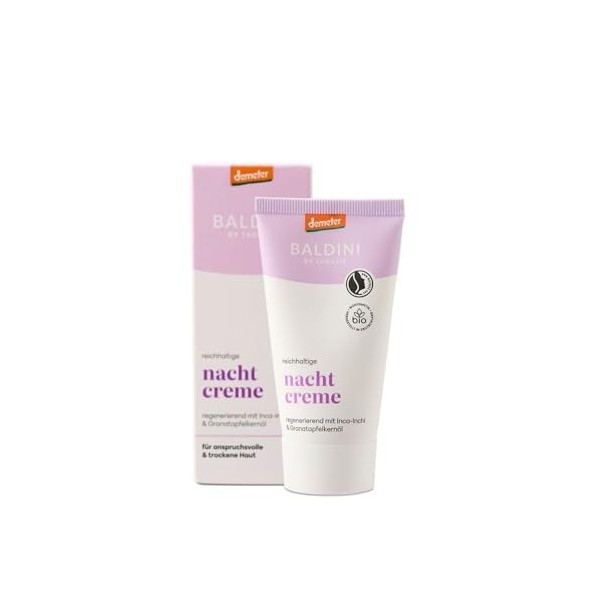 Crème de nuit riche Baldini - Convient pour les peaux exigeantes et sèches - Gamme cosmétique Demeter de Baldini