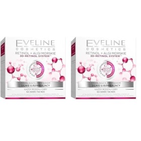 Eveline Cosmetics Crème Visage Retinol Jour/Nuit, 50 ml, 1 Unité Lot de 2 