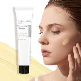 Creme Hydratante Visage, Creme Anti Rides Femme avec Retinol Donne à la Peau Aspect Plus Lisse et Plus Éclatant, Creme Eclair