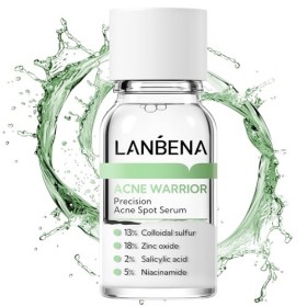 LANBENA Sérum de précision contre lacné, lotion asséchante contre lacné, traitement de nuit contre lacné pour le visage, a